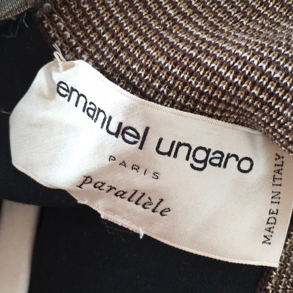 Emanuel Ungaro, Animal Print Velvet Top - Picture 4 of 5